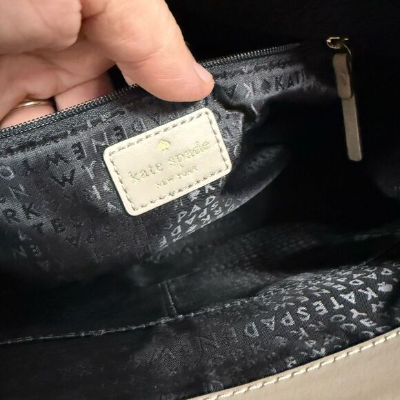 Kate Spade Varick Collection Austin Taupe Purse - Picture 7 of 14